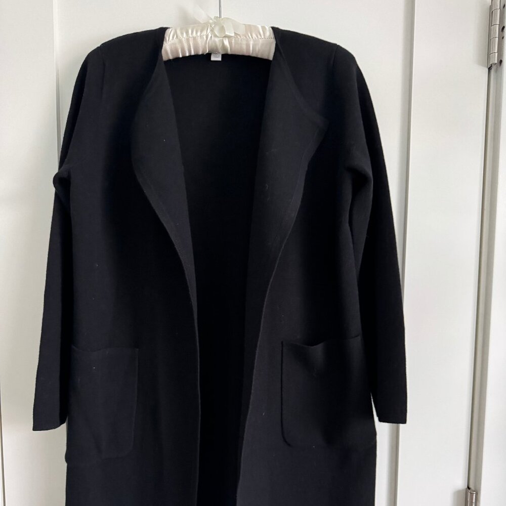 Juliette collarless sweater-blazer black size XS
